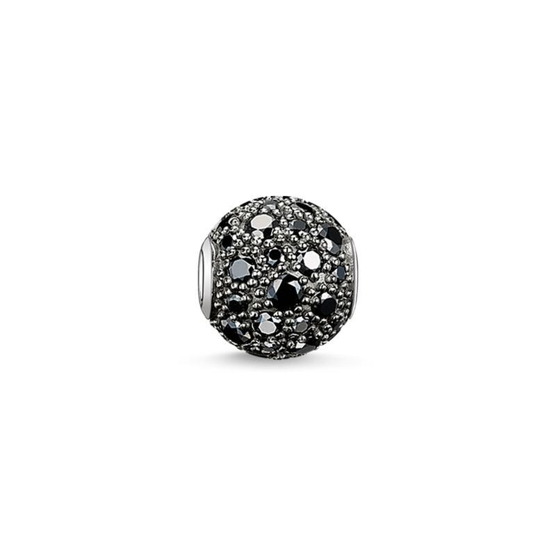 Thomas Sabo Bead black crushed Pave