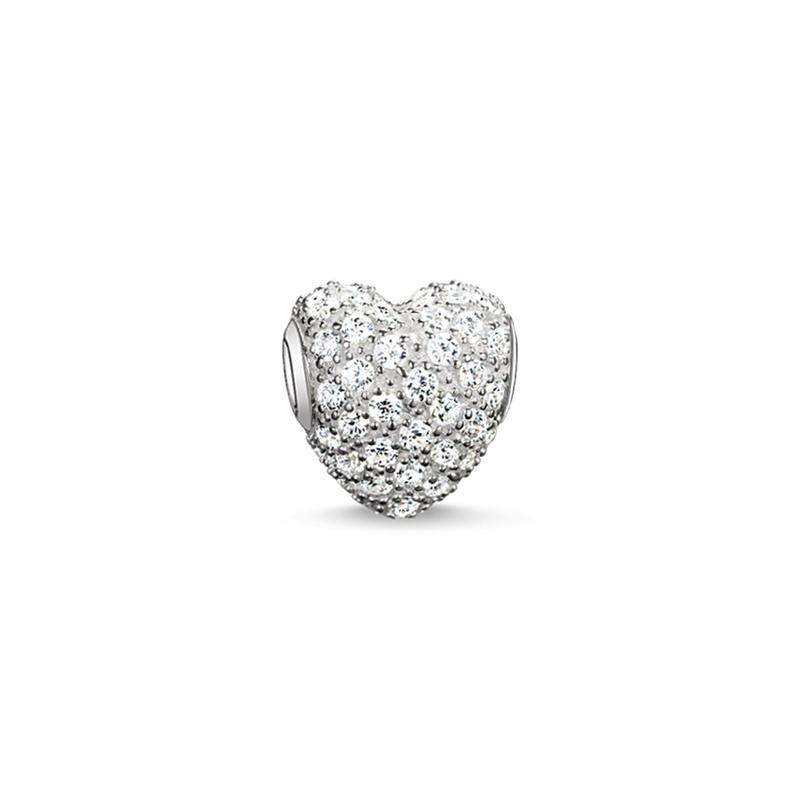 Thomas Sabo Bead white pavÃ© heart