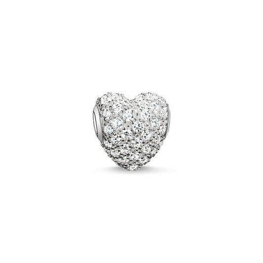 Thomas Sabo Bead white pavé heart