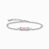 Thomas Sabo Bracelet - Pink And White Stones - Silver