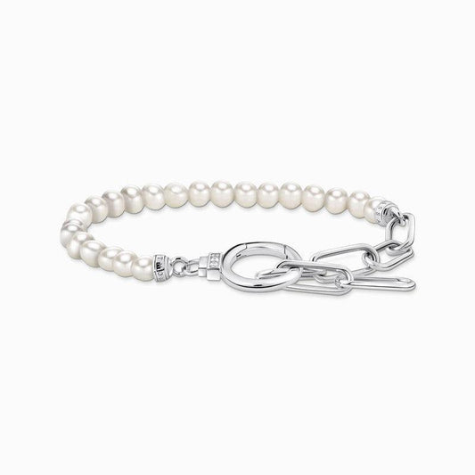 Thomas Sabo Bracelet - Silver with Freshwater Cultured Pearls and Zirconia