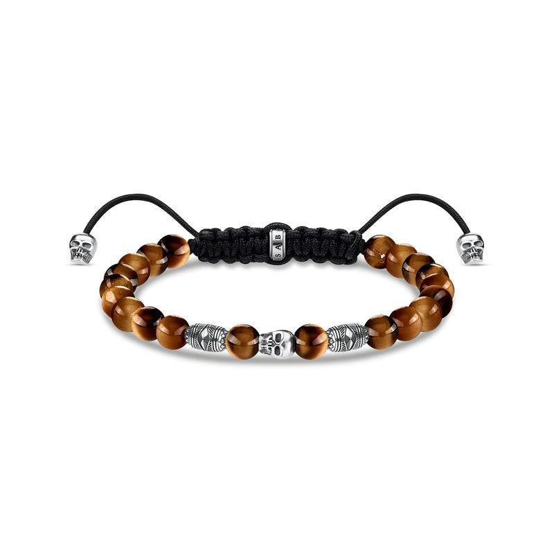 Thomas Sabo Bracelet brown skull