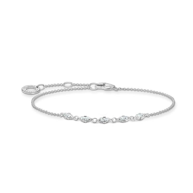 Thomas Sabo Bracelet vintage white stones silver