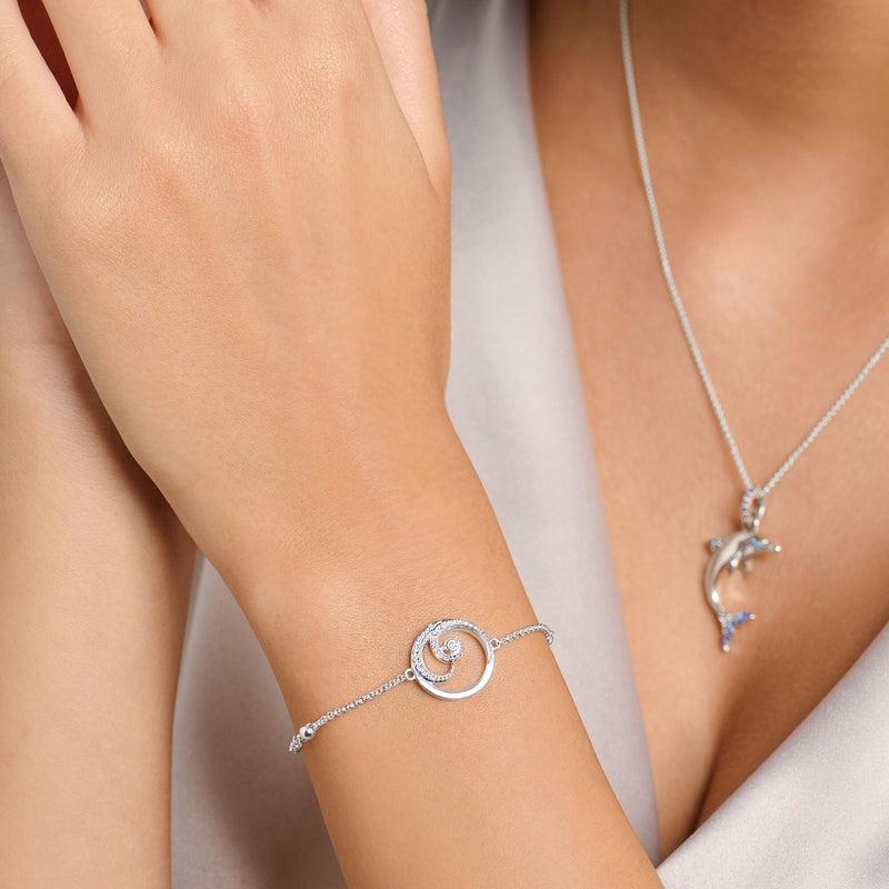 Thomas Sabo Bracelet wave with stones