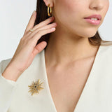 Thomas Sabo Brooch Star With Coloured Stones Gold