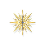 Thomas Sabo Brooch Star With Coloured Stones Gold