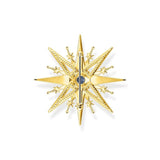 Thomas Sabo Brooch Star With Coloured Stones Gold