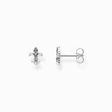 Thomas Sabo CZ Fleur De Lis Stud Earrings