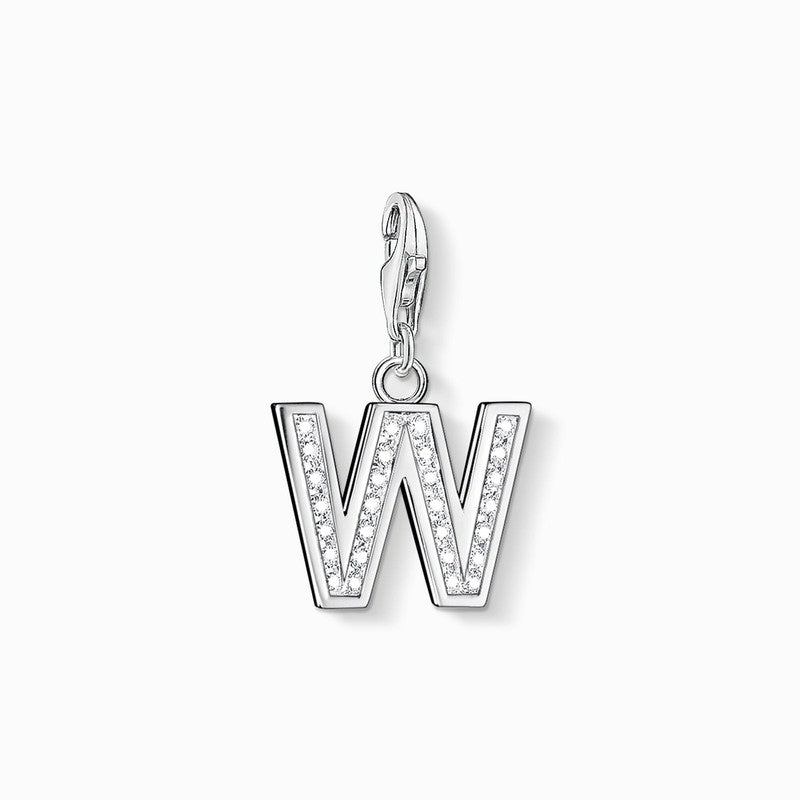 Thomas Sabo CZ Letter W Charm