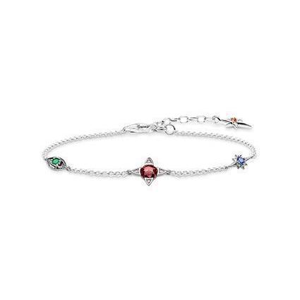 Thomas Sabo CZ Silver 3 Lucky Charm Bracelet