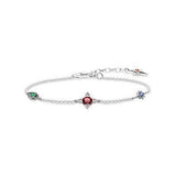 Thomas Sabo CZ Silver 3 Lucky Charm Bracelet