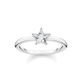 Thomas Sabo CZ Silver Sparkling Star Ring
