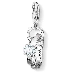 Thomas Sabo CZ Wedding Rings Charm