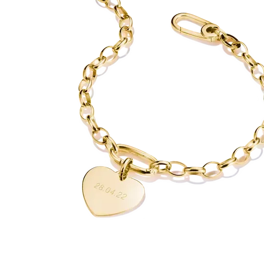 Thomas Sabo Charm Club Connect Big Heart Gold-Plated Charm Pendant