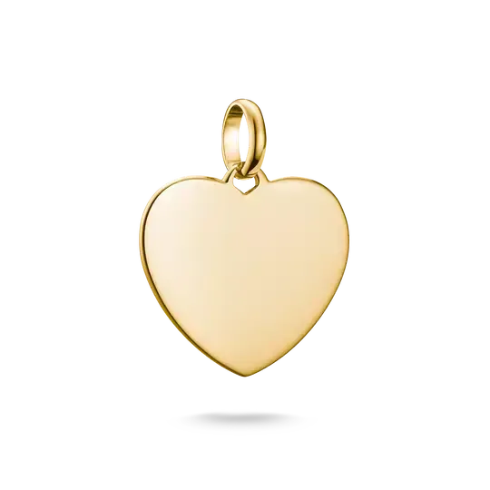 Thomas Sabo Charm Club Connect Big Heart Gold-Plated Charm Pendant