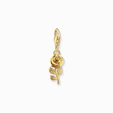 Thomas Sabo Charm Gold-plated Pendant - Rose Design