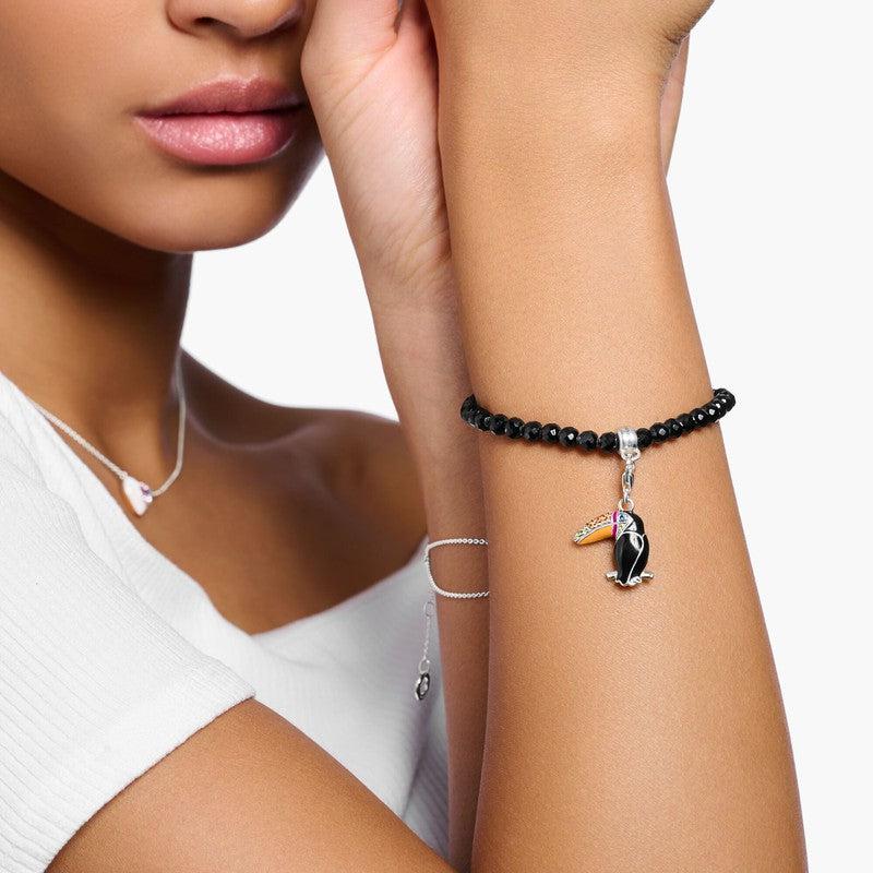 Thomas Sabo Charm Pendant Colorful Toucan Silver