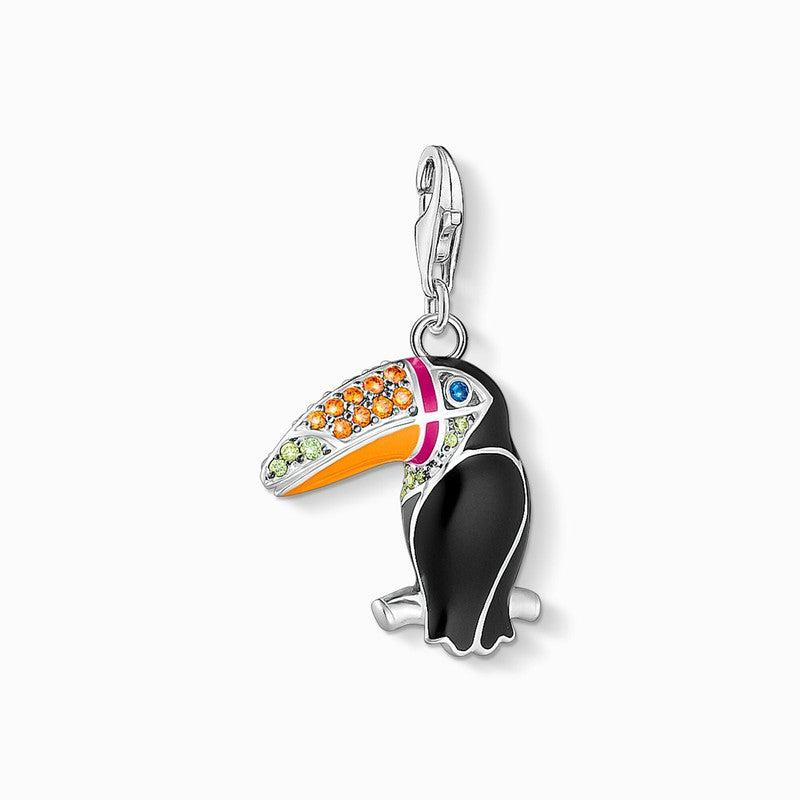 Thomas Sabo Charm Pendant Colorful Toucan Silver