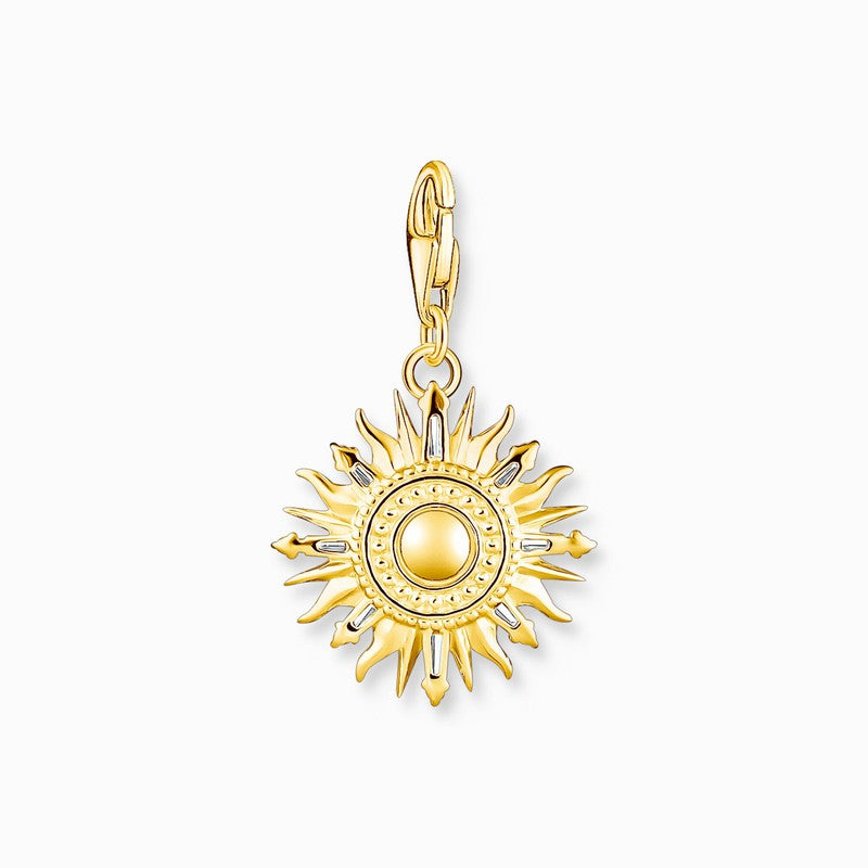 Thomas Sabo Charm Pendant - Colourful Sun - Gold