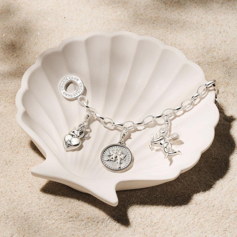 Thomas Sabo Silver Pearl Charm Bracelet - Andrew Berry Jewellery