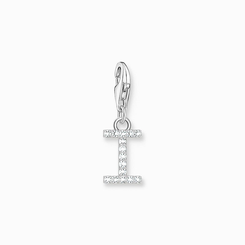 Thomas Sabo Charm Pendant Letter I with White Stones