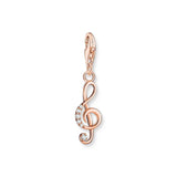 Thomas Sabo Charm Pendant Musical Clef Rose Gold