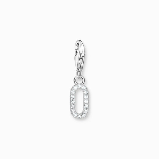 Thomas Sabo Charm Pendant - Number 0 with Zirconia