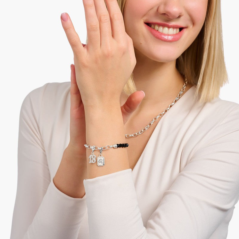 Thomas Sabo Charm Pendant - Number 18 - Zirconia