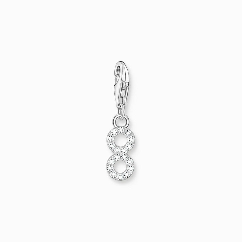Thomas Sabo Charm Pendant - Number 8 with Zirconia