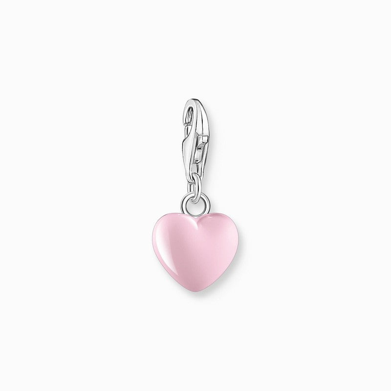 Thomas Sabo Charm Pendant - Pink Heart Silver