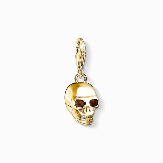 Thomas Sabo Charm Pendant - Skull - Gold