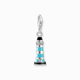 Thomas Sabo Charm Pendant - Turquoise Lighthouse Silver