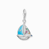 Thomas Sabo Charm Pendant - Turquoise Sailing Boat - Silver