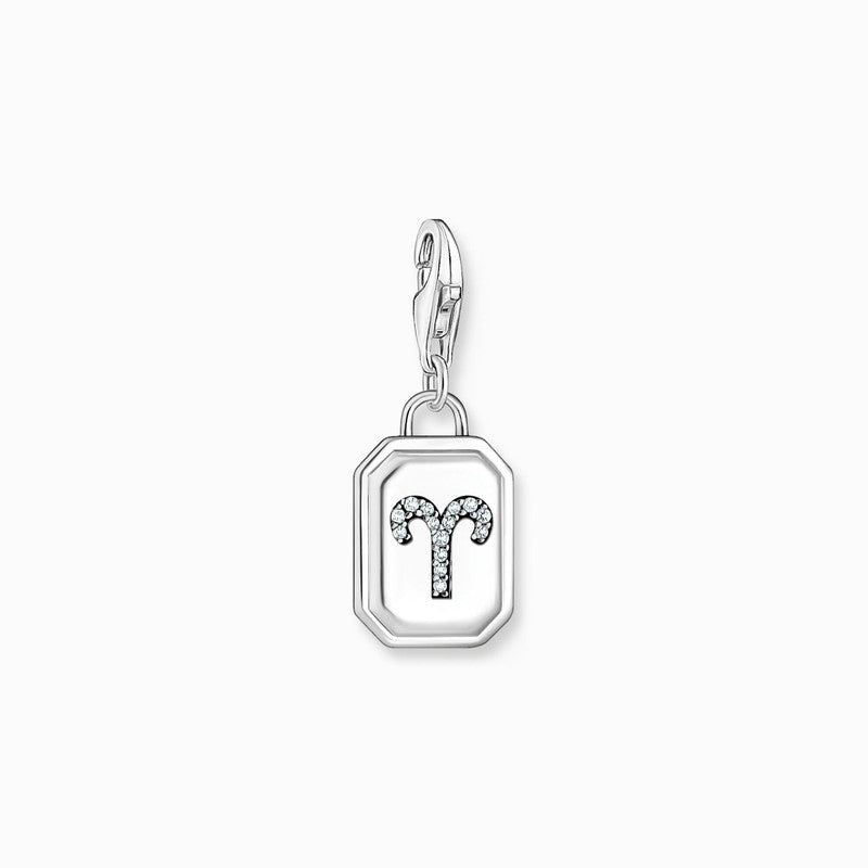 Thomas Sabo Charm Pendant - Zodiac Sign Aries with Zirconia
