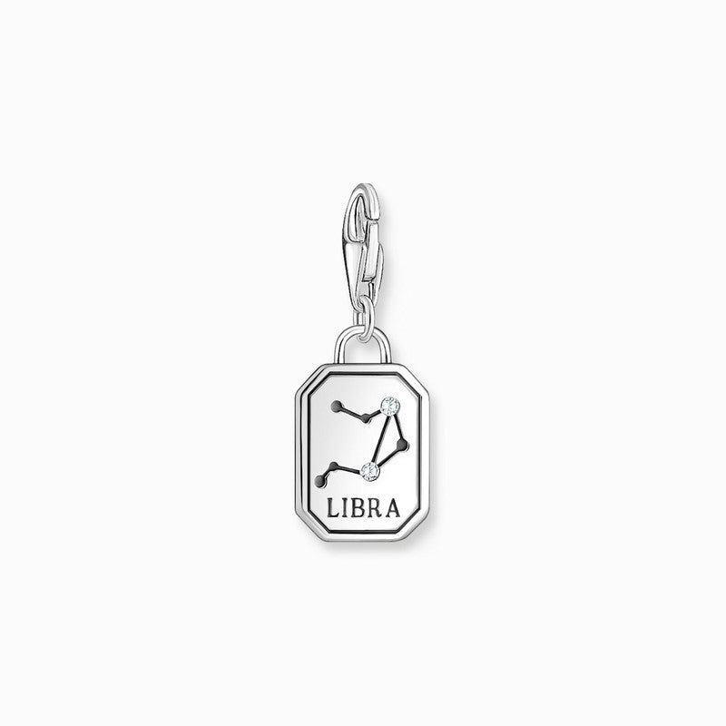 Thomas Sabo Charm Pendant - Zodiac Sign Libra with Zirconia