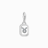 Thomas Sabo Charm Pendant - Zodiac Sign Taurus with Zirconia