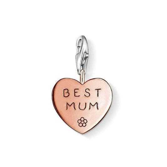 Thomas Sabo Charm Silver Rose Gold Plated Best Mum