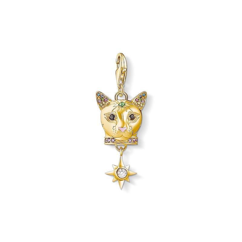 Thomas Sabo Charm pendant Cat gold