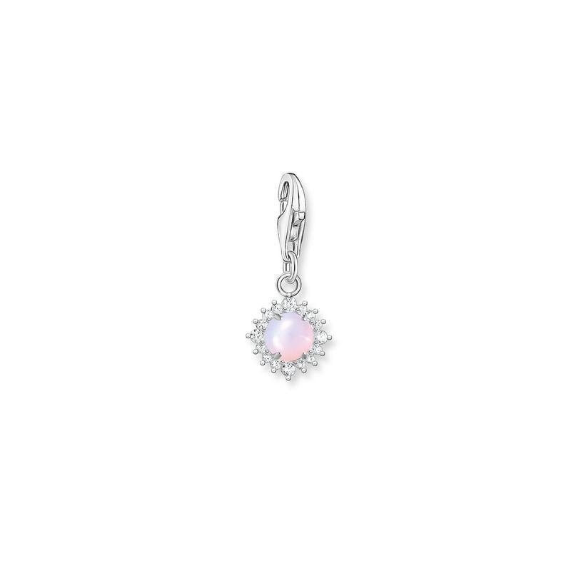 Thomas Sabo Charm pendant Opal-Imitation shimmering pink