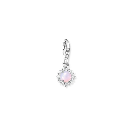 Thomas Sabo Charm pendant Opal-Imitation shimmering pink