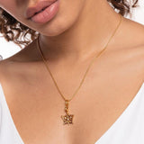 Thomas Sabo Charm pendant butterfly star & moon gold