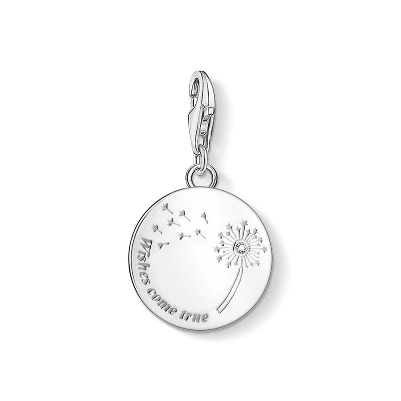 Thomas Sabo Charm pendant dandelion WISHES COME TRUE