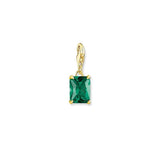 Thomas Sabo Charm pendant large green stone