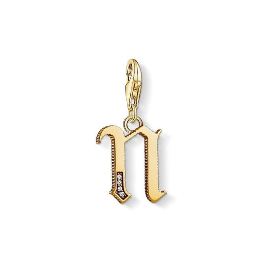 Thomas Sabo Charm pendant letter N gold