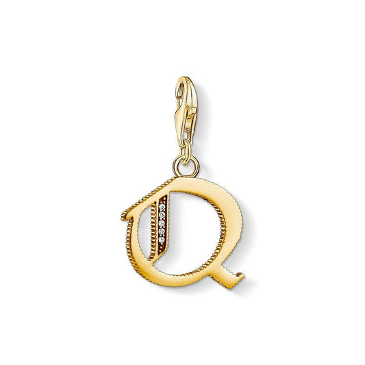 Thomas Sabo Charm pendant letter Q gold