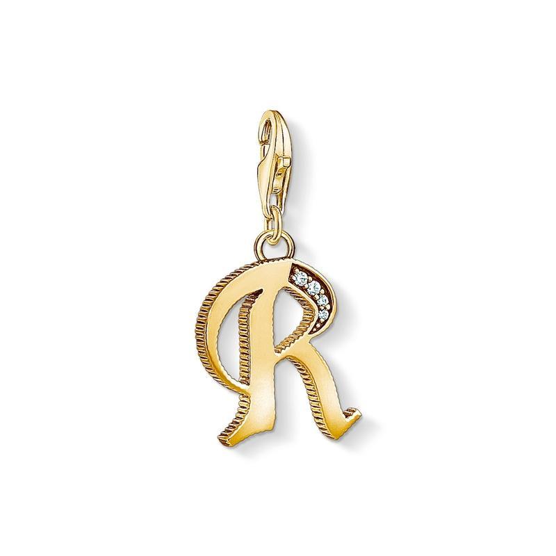 Thomas Sabo Charm pendant letter R gold