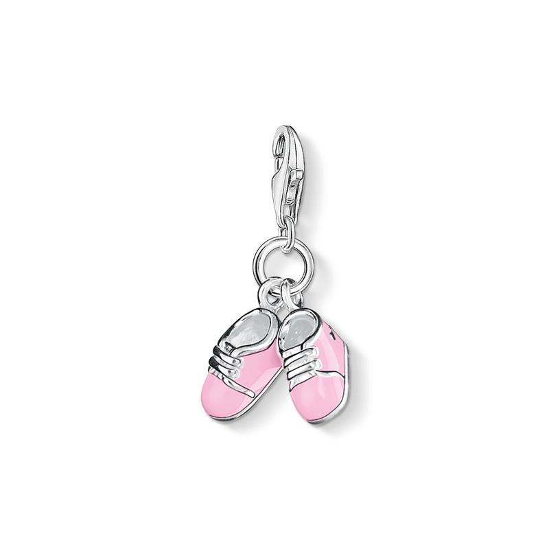 Thomas Sabo Charm pendant pink baby shoes