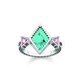 Thomas Sabo Colourful Diamond Shaped Ring