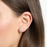 Thomas Sabo Ear Studs White Stone Silver