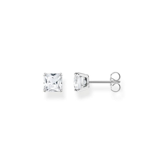 Thomas Sabo Ear Studs White Stone Silver